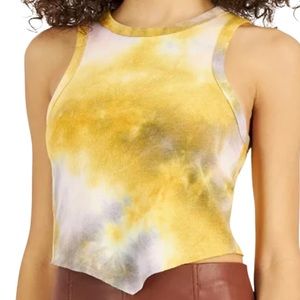 NWT Rebellious One Tie Dyed Cropped V Hem Tank Sizes:  XS & Small